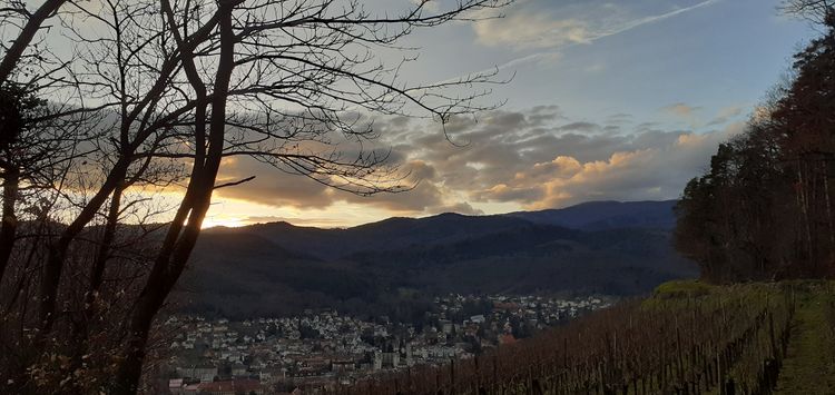 Guebwiller au soleil couchant